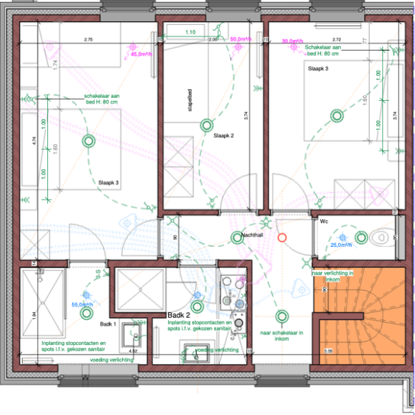 Plattegrond 1ste verdieping